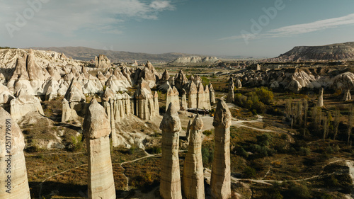  Love Valley at Goreme National Park in Cappadocia, Turkey.
