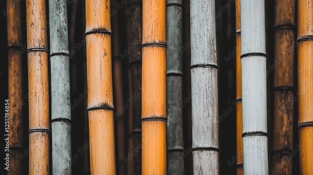 Bamboo forest growth nature close-up photography tranquil environment vertical view organic concept for serenity Bamboo forest growth nature close-up photography tranquil environment vertical view organic concept for serenity