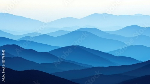 Serene mountain landscape exploration nature digital art tranquil environment wide angle view peaceful atmosphere