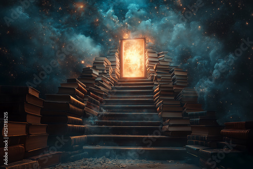 stairway to heaven made of books