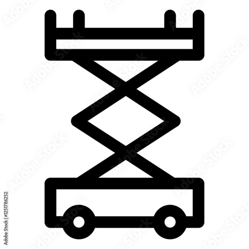 scissor lift icon 