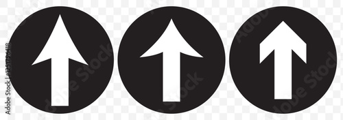 Long up arrow icon, up arrow icon in trendy flat style isolated on transparent background. Eps 10.