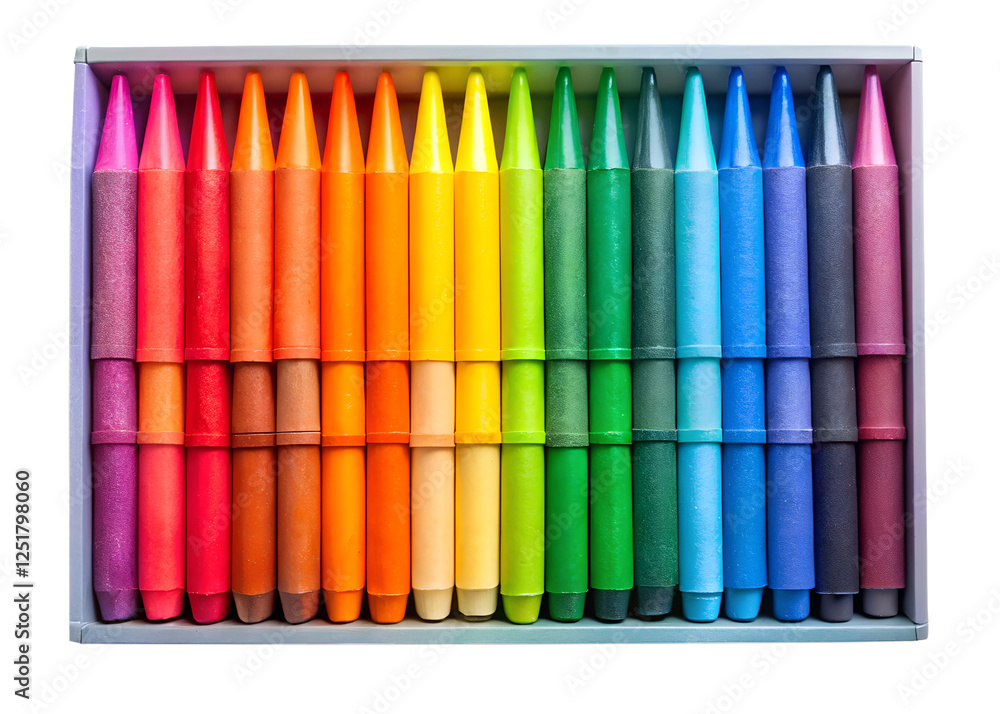 Naklejka premium colored pencils isolated on white background