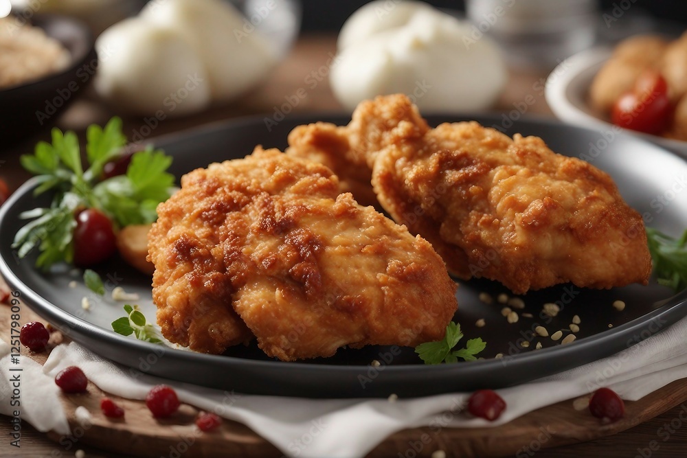 Crispy Fried Chicken Breast, Perfectly Crunchy and Flavorful | Generative AI Crispy Fried Chicken Breast, Perfectly Crunchy and Flavorful | Generative AI