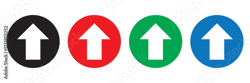 Free Download Growth Trend Chart icon vector set. Profit graph illustration sign collection. up arrow symbol or logo. - GFXLoad