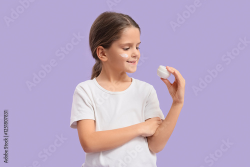 Cute little happy girl with...