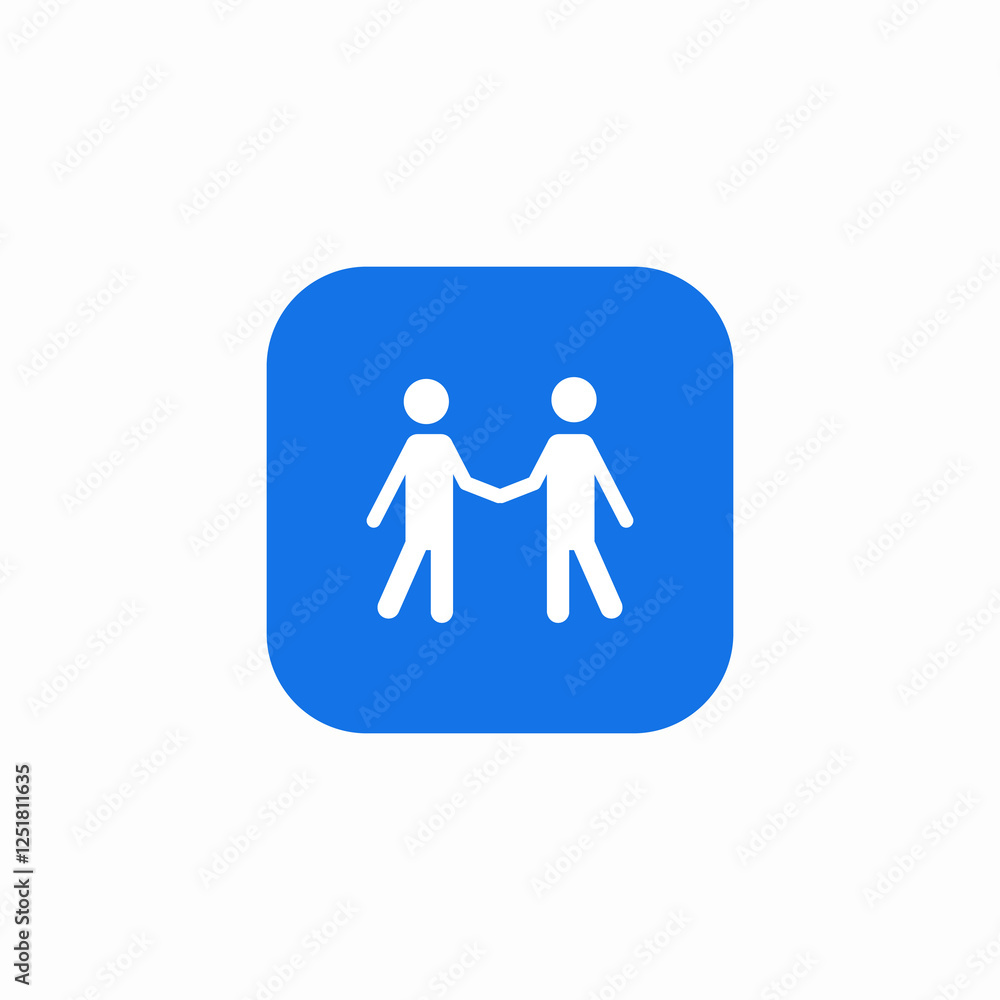 friendly gesture icon sign vector friendly gesture icon sign vector