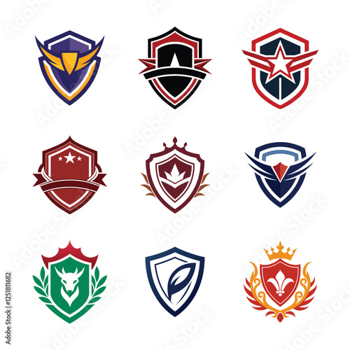 Free Download Bandle Emblem logos, vector illustration, logo design - GFXLoad