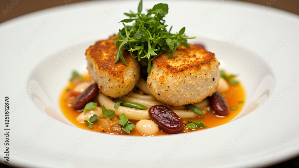 Pan-Seared Scallops with White Beans and Herbs Pan-Seared Scallops with White Beans and Herbs