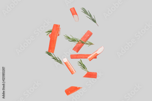 Falling crab sticks and fre...