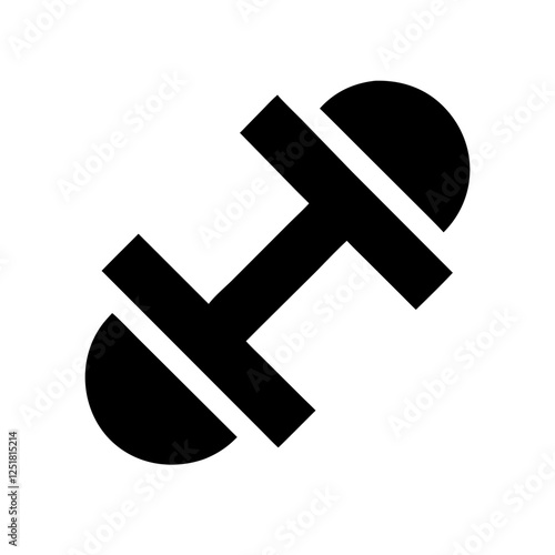 Dumbbell Icon for Fitness and Workout

