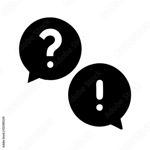 Chat Icon with Speech Bubbles

