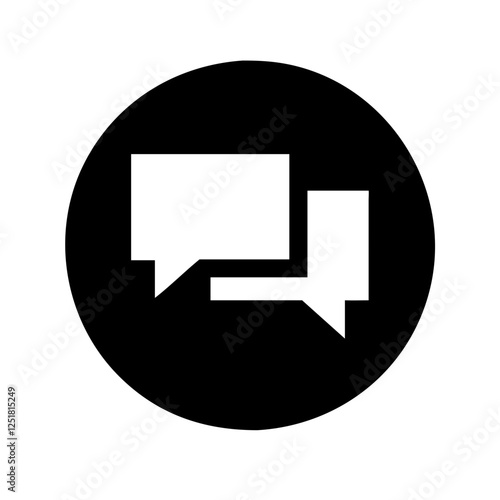Chat Icon with Speech Bubbles

