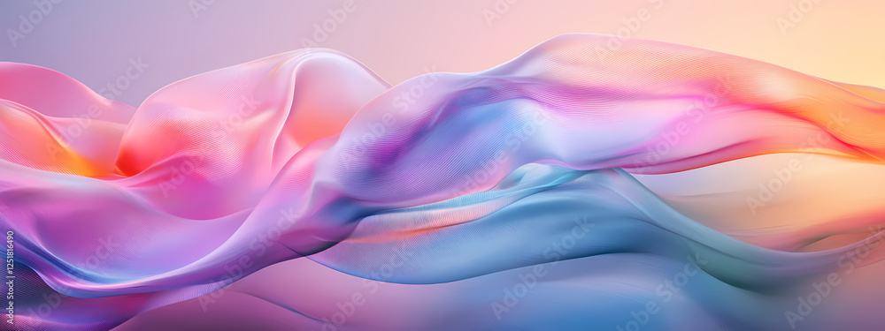Elegant Abstract Fabric in Soft Hues Elegant Abstract Fabric in Soft Hues