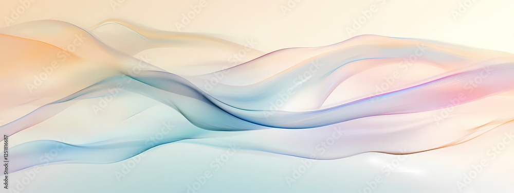 Elegant Abstract Fabric in Soft Hues Elegant Abstract Fabric in Soft Hues