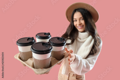 Beautiful young woman with ...