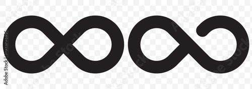 Infinity icon silhouette vector art illustration. Infinity Icon. Infinity Symbol logo. Eps 10.