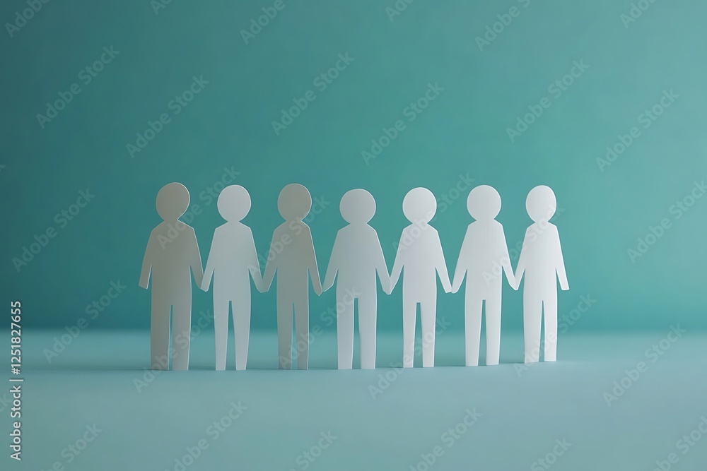 Paper People Holding Hands Unity Concept1 Paper People Holding Hands Unity Concept1