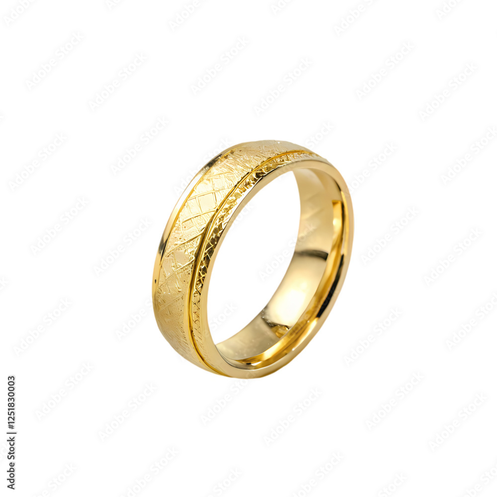 Gold Ring with Greek Key Design: Elegant & Modern Wedding Band Gold Ring with Greek Key Design: Elegant & Modern Wedding Band