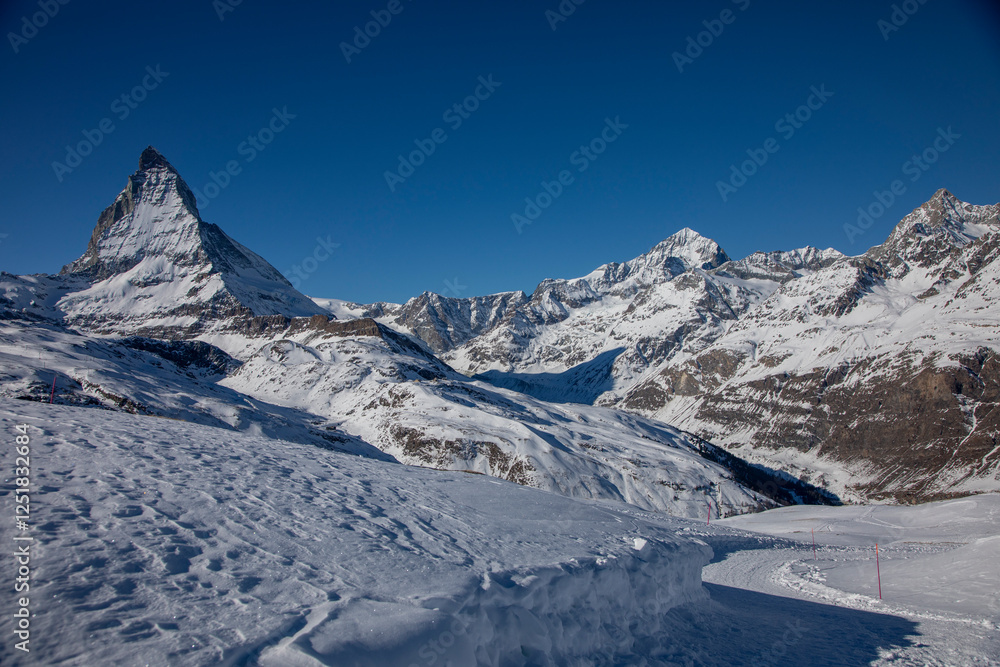 Hiking between Rotenboden and Riffelberg, Zermatt Hiking between Rotenboden and Riffelberg, Zermatt