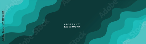 Abstract green papercut background wallpaper.