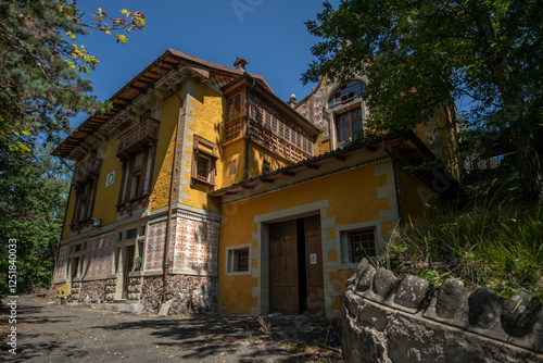 Old Abandoned Historic Villa of an Artist in Northern Italy photo