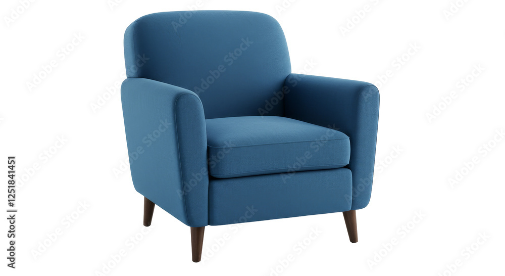 Blue Comfortable armchair isolated on transparent background, Sofa, armchair PNG Blue Comfortable armchair isolated on transparent background, Sofa, armchair PNG