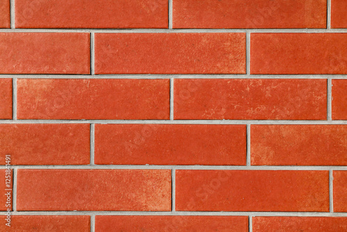 Texture of red brick wall a...