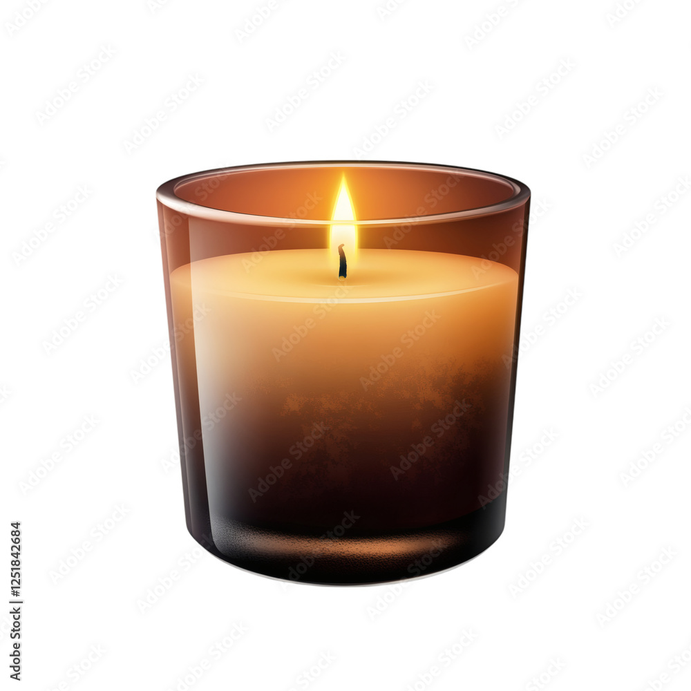 Flickering Candle Flame Isolated on Transparent Background Flickering Candle Flame Isolated on Transparent Background