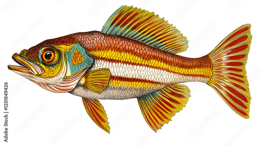 Fototapeta premium siamese fighting fish AI generative 