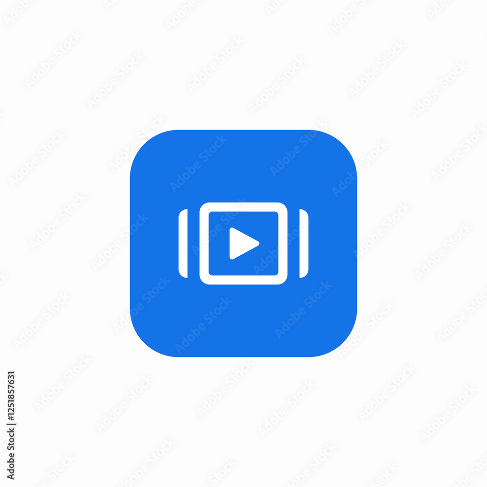 media video app scroll icon sign vector media video app scroll icon sign vector