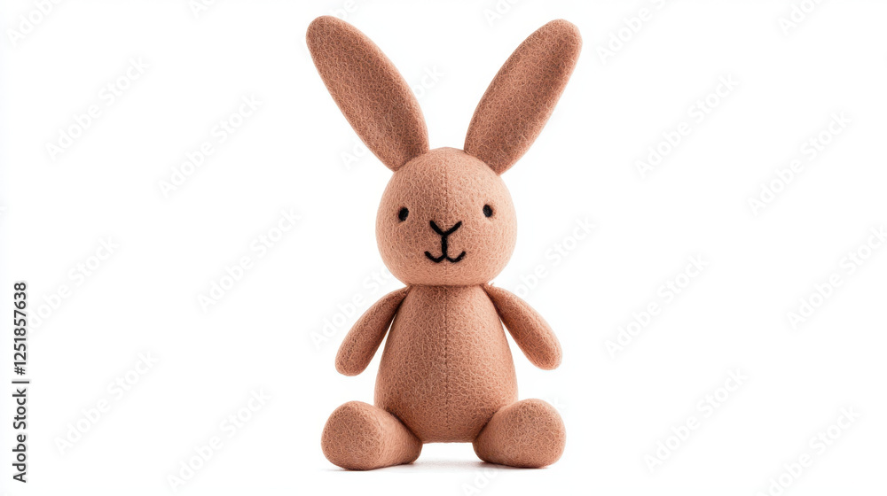 Obraz premium easter gift ideas kid. Soft felt bunny puppet toy for kids, perfect for creative playtime