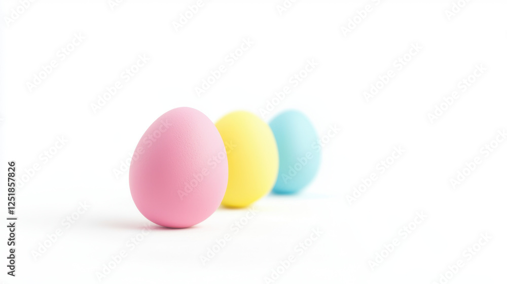 easter gift ideas kid. Colorful Easter eggs in pastel shades on white background easter gift ideas kid. Colorful Easter eggs in pastel shades on white background