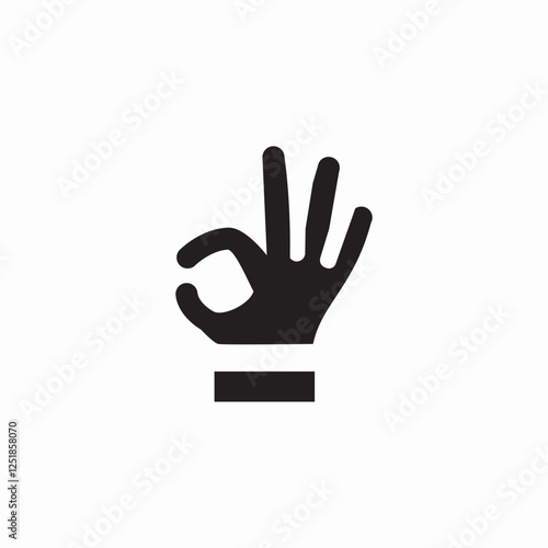 okay gesture icon sign vector