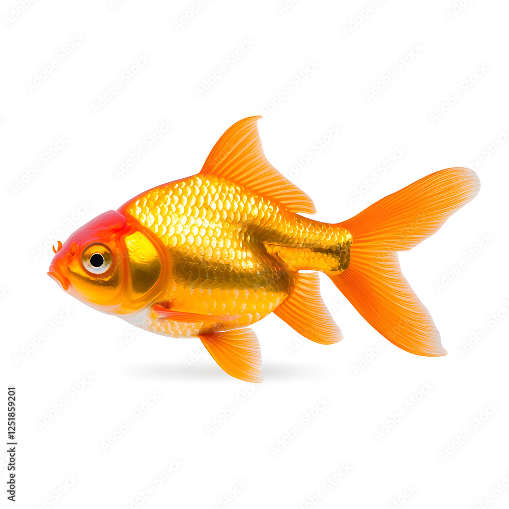 Goldfish isolated on white background Goldfish isolated on white background