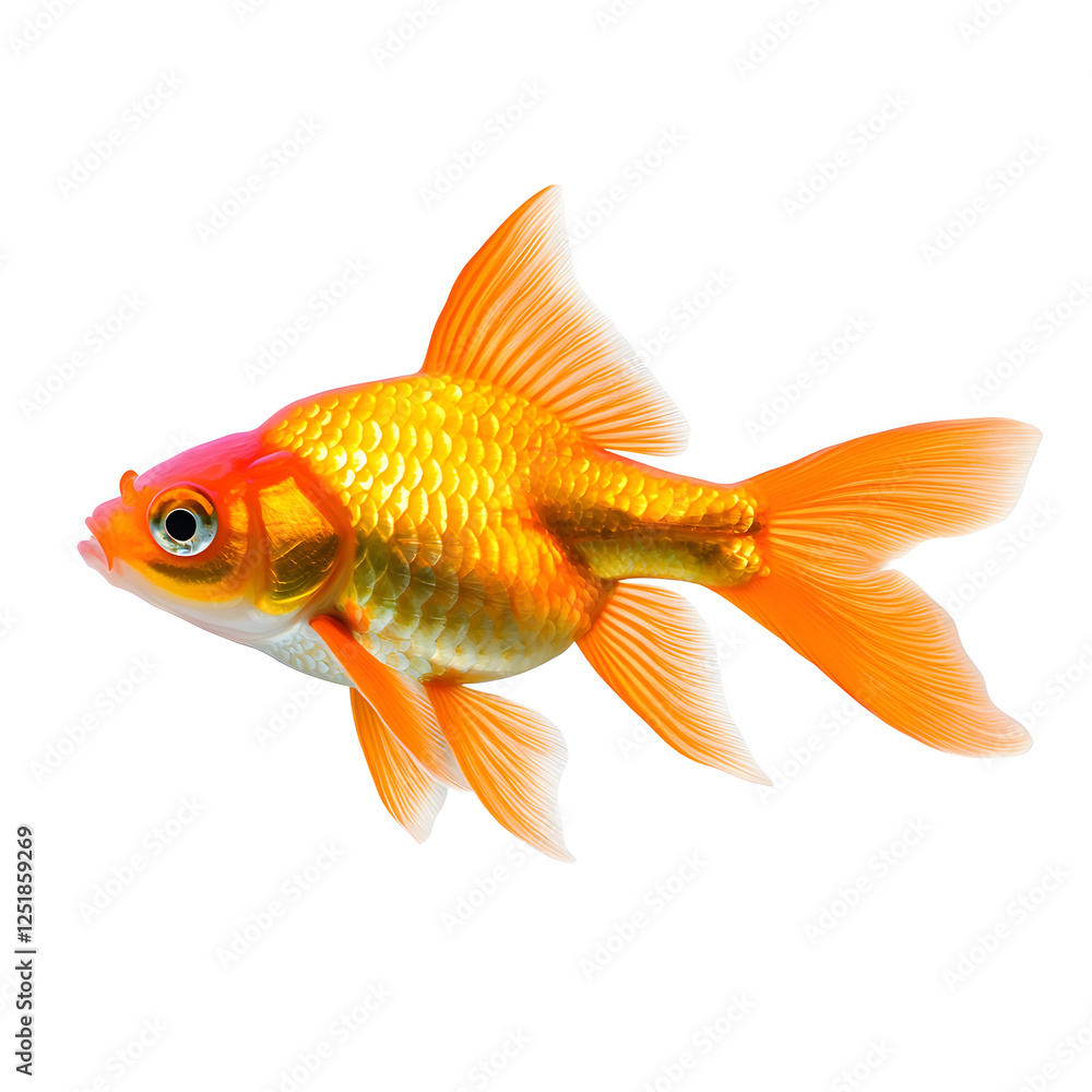 Goldfish isolated on white background Goldfish isolated on white background
