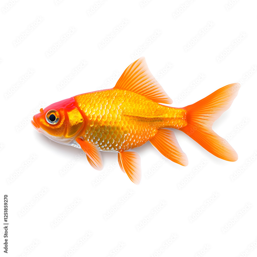 Goldfish isolated on white background Goldfish isolated on white background