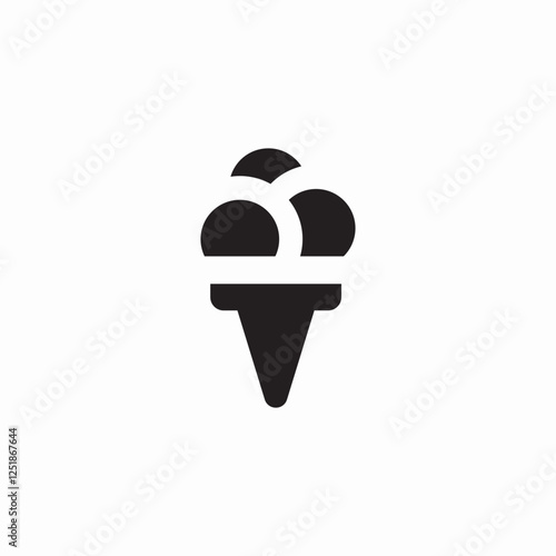 ice cream shop icon sign vector