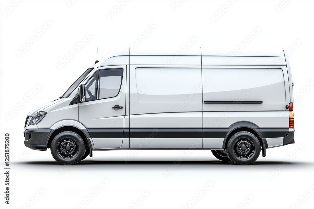 Delivery Van blank mockup with copy space and space for logotype isolated on white background. Commercial Vehicle. Cargo Van. Blank Van for design. Delivery Van. Delivery Van. Delivery Van blank mockup with copy space and space for logotype isolated on white background. Commercial Vehicle. Cargo Van. Blank Van for design. Delivery Van. Delivery Van.