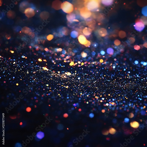 Wallpaper Mural Brilliant Holographic Glitter in Close-Up Torontodigital.ca