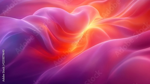 Wallpaper Mural Vibrant Abstract Waves of Colorful Light and Soft Flowing Textures Torontodigital.ca