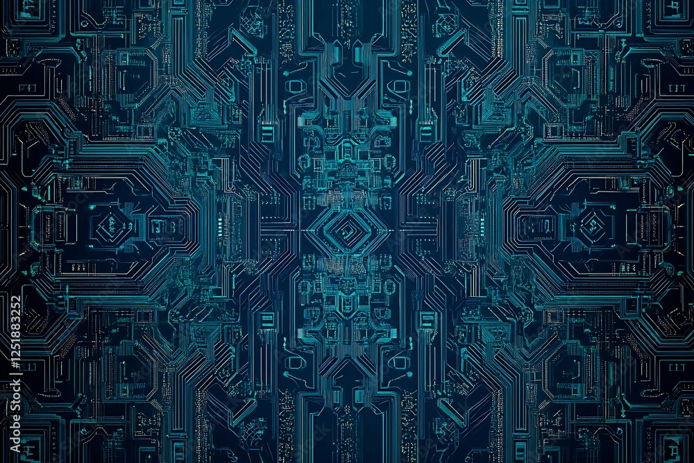 Abstract close-up of a glowing blue digital circuit board, showcasing intricate connections and technological design on a black background.
Abstract close-up of a glowing blue digital circuit board, showcasing intricate connections and technological design on a black background.