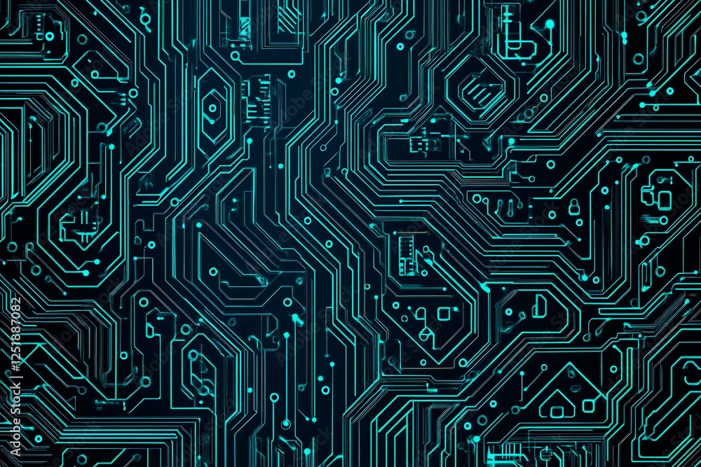 Abstract close-up of a glowing blue digital circuit board, showcasing intricate connections and technological design on a black background.
Abstract close-up of a glowing blue digital circuit board, showcasing intricate connections and technological design on a black background.