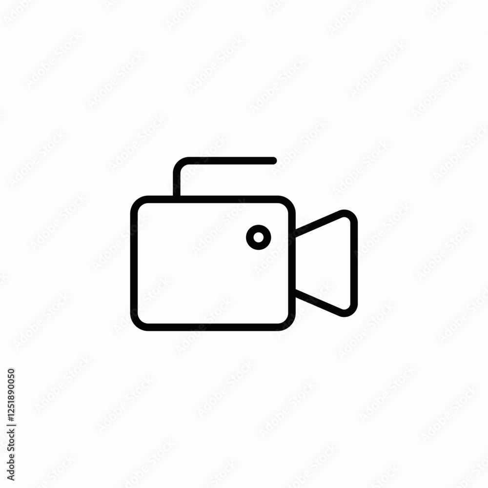 tv reporter video camera icon sign vector tv reporter video camera icon sign vector