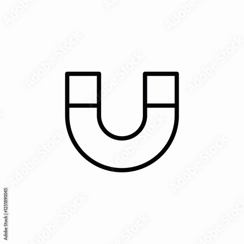 u magnet icon sign vector