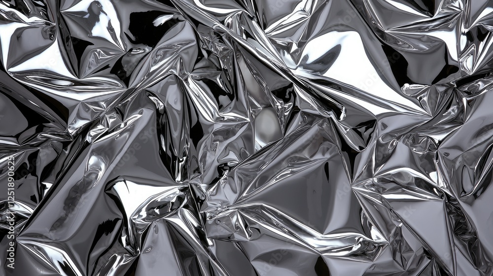 Crumpled silver foil texture background (2) Crumpled silver foil texture background (2)