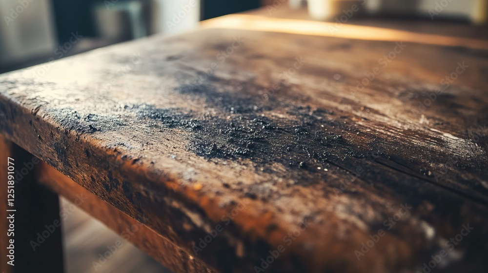 Close-up view of mold on a wooden surface in sunlight, highlighting allergens and their impact on health, allergy concept. Close-up view of mold on a wooden surface in sunlight, highlighting allergens and their impact on health, allergy concept.