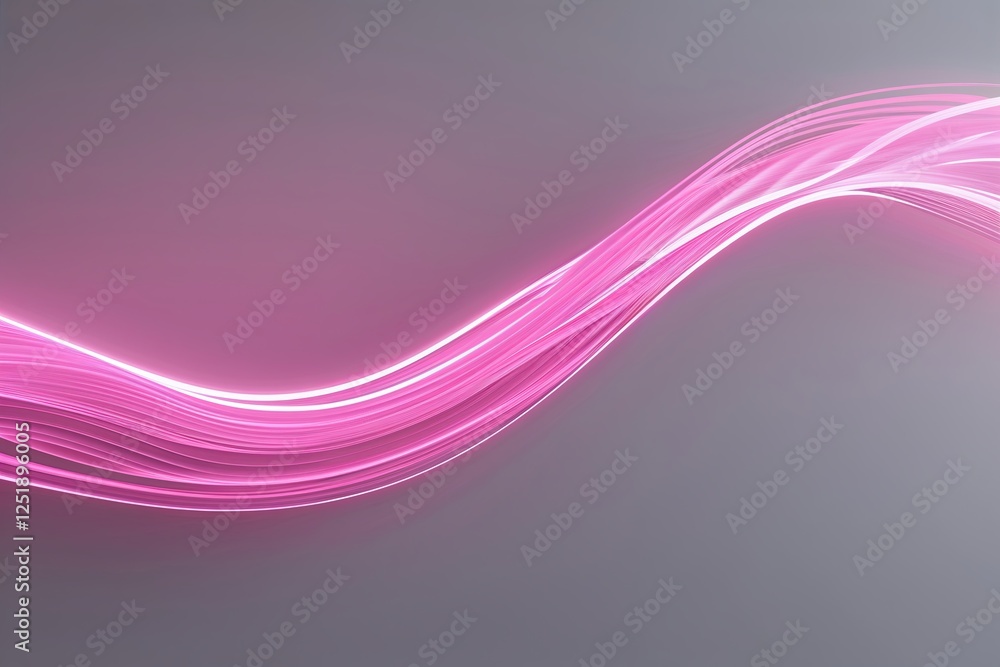 Elegant Moving Pink Light Wave on Soft Grey Background Elegant Moving Pink Light Wave on Soft Grey Background