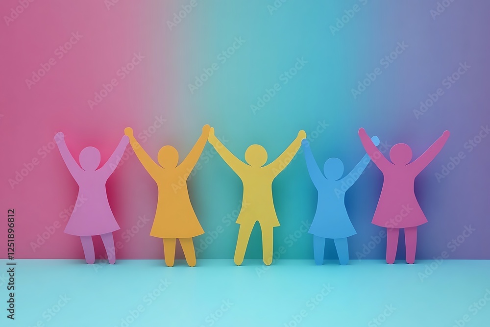 Joyful Diverse Women Group Unity Background Joyful Diverse Women Group Unity Background