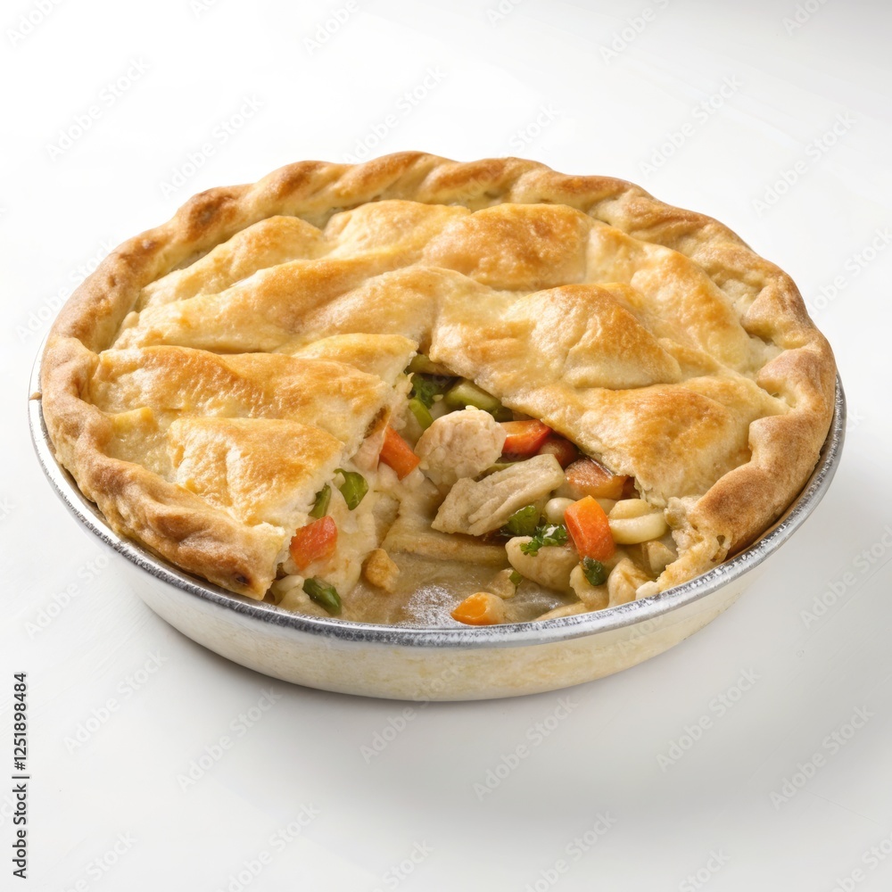 chicken pot pie photo, isolated chicken pot pie photo, isolated